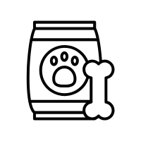 Pet food packaging icon